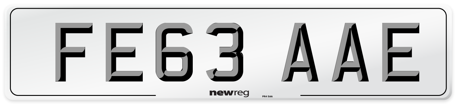 FE63 AAE Number Plate from New Reg